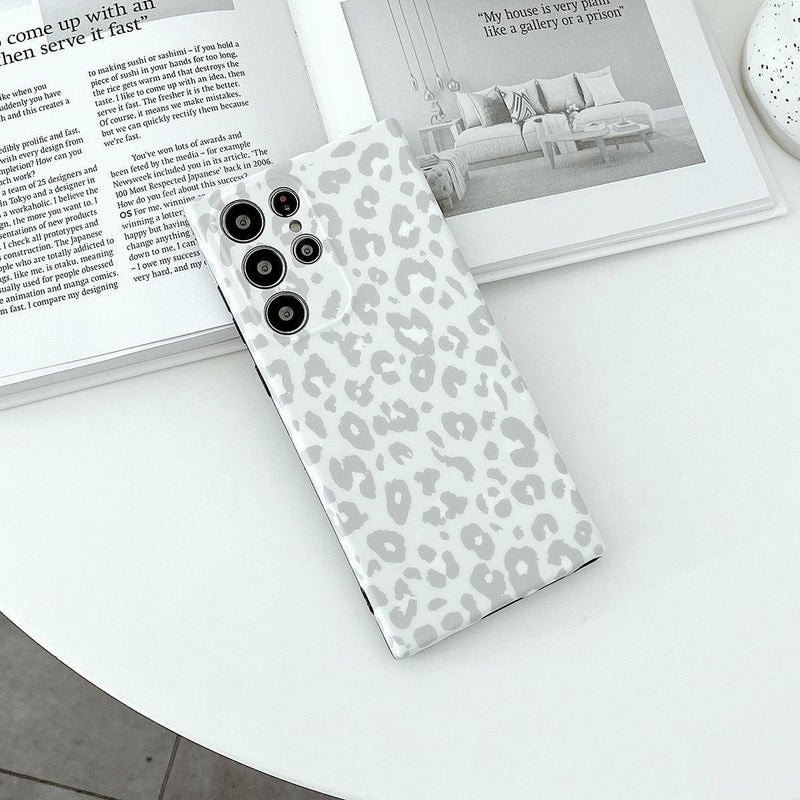 Samsung Galaxy Case Leopard Print - Gray - CASELIX