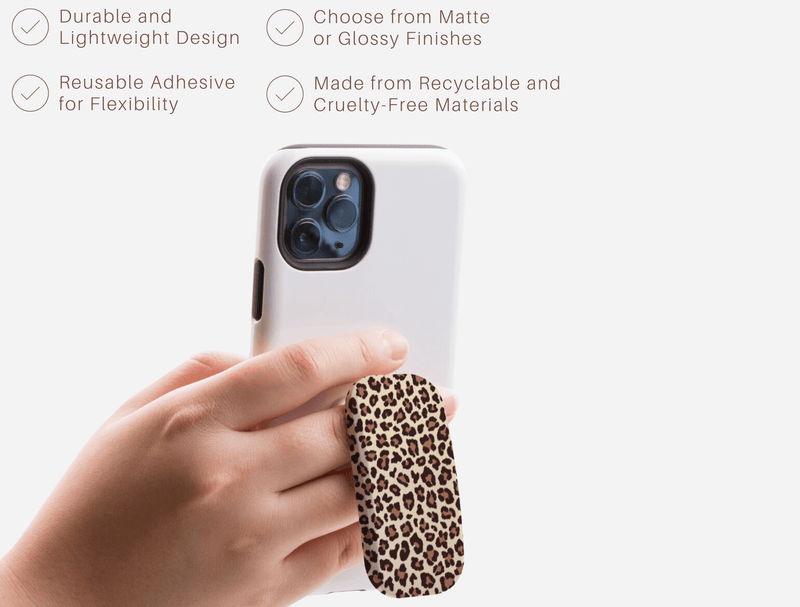Leopard Phone Grip Holder - CASELIX