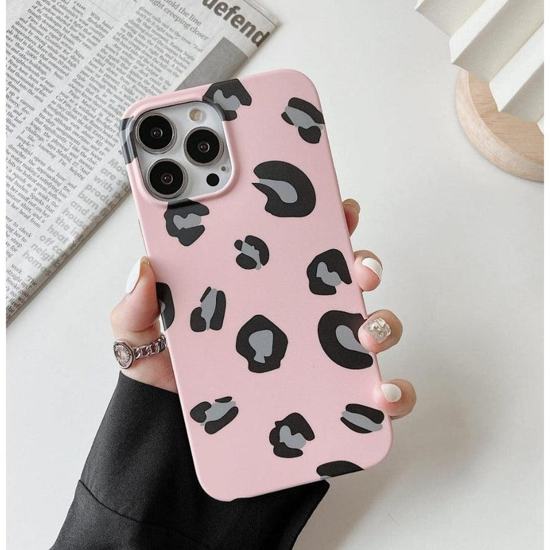 iPhone Case Leopard Print - Pink - CASELIX