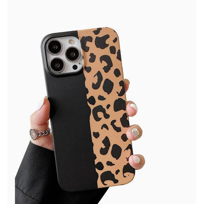 iPhone Case Leopard Print - Black - CASELIX