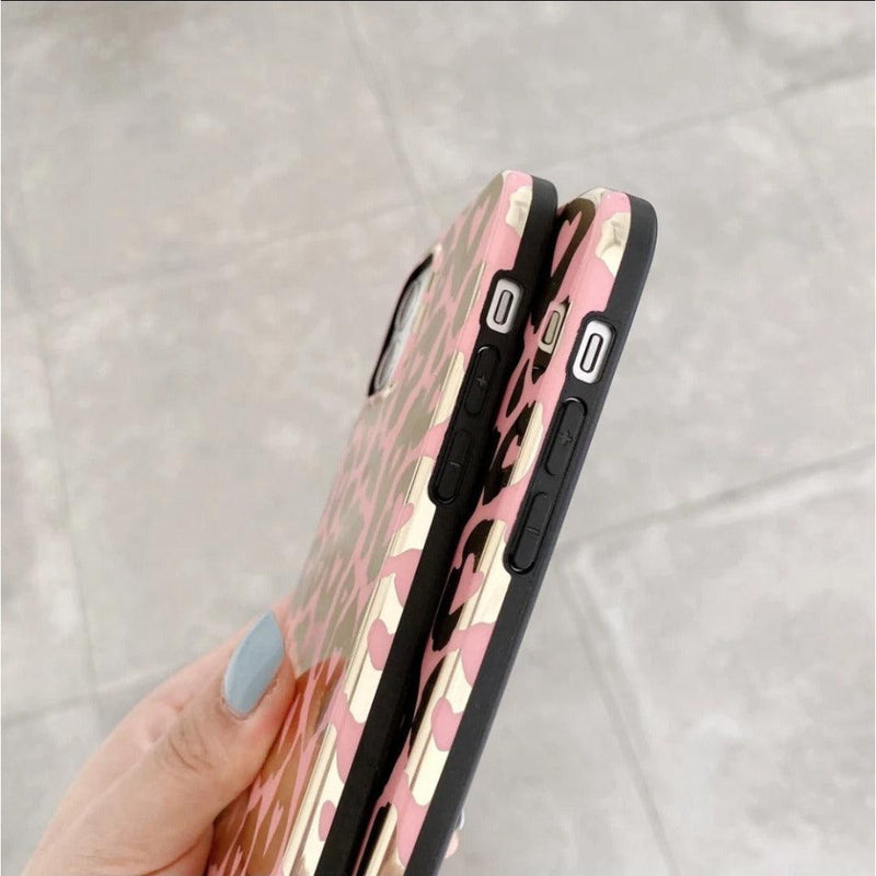 iPhone case leopard - Rose Gold - CASELIX