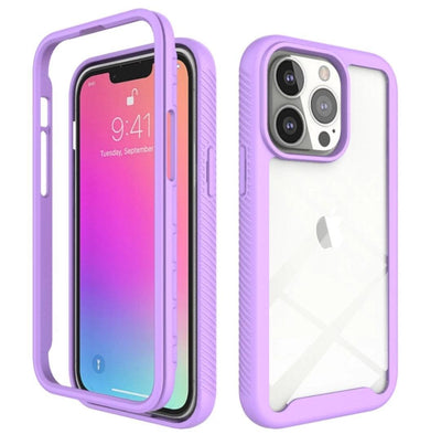 iPhone Case Clear Heavy-duty - Purple - CASELIX