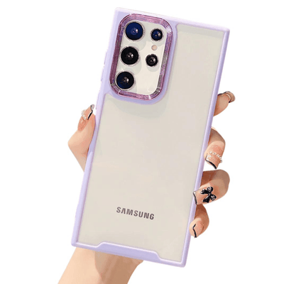 Samsung Galaxy Case Metallic Clear - Purple - CASELIX