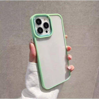 iPhone Clear Case Metallic - Light Green - CASELIX