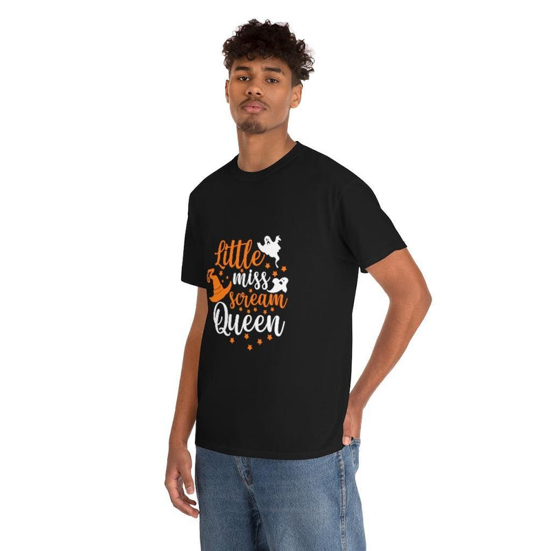 Little Miss Scream Queen Shirt, Funny Halloween T-shirt, Pumpkin Fall, Retro Halloween T-shirt, Fall Shirt, Halloween Shirt, Vintage Ghost, Cute Tee - CASELIX