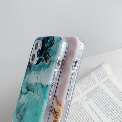 iPhone Marble Case - Midnight Blue - CASELIX