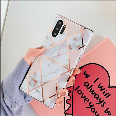Samsung Galaxy Note 10 Plus Case Marble - Pink - CASELIX