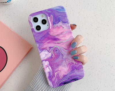 iPhone Case Marble - Purple - CASELIX