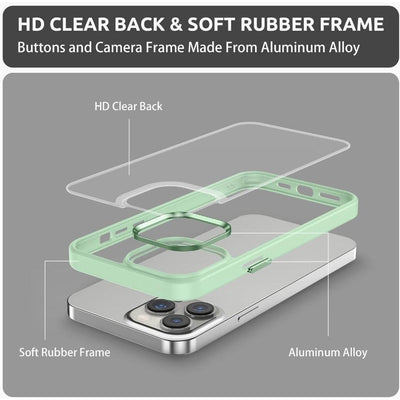 iPhone Clear Case Metallic - Matcha Green - CASELIX