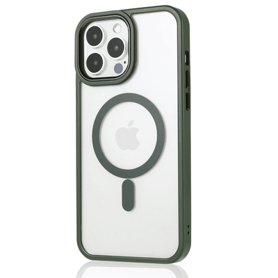 iPhone Case Clear Metallic Magsafe - Midnight Green - CASELIX
