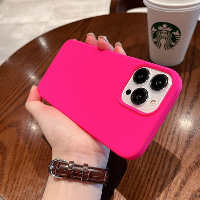 iPhone Case Silicone - Neon Pink - CASELIX