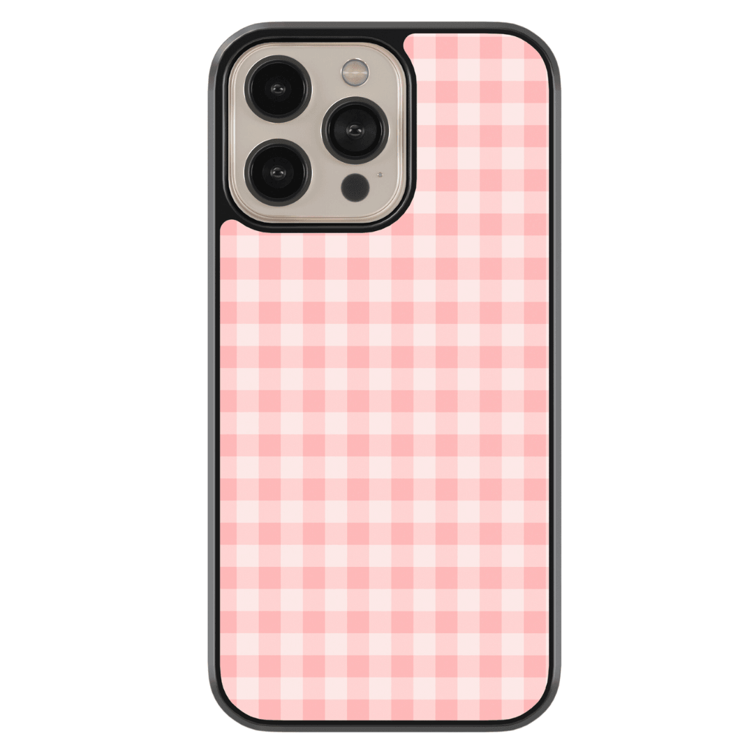 Pink Checkered iPhone Case - CASELIX