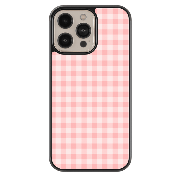 Pink Checkered iPhone Case - CASELIX