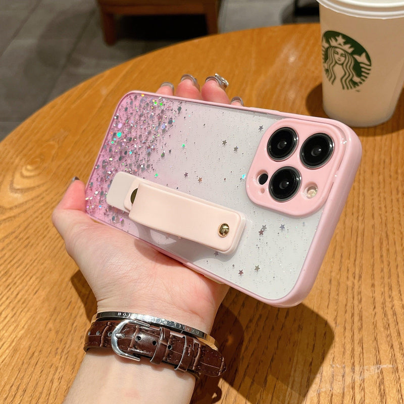 iPhone Case Clear Glitter - Pink - CASELIX