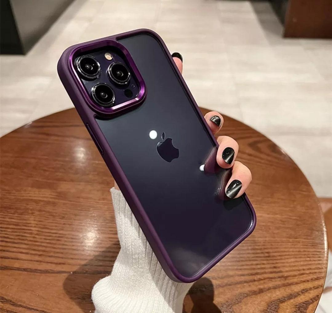 iPhone Clear Case Metallic - Deep Purple - CASELIX