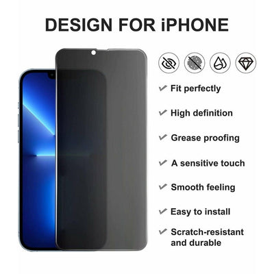 iPhone Privacy Screen Tempered glass protector - CASELIX