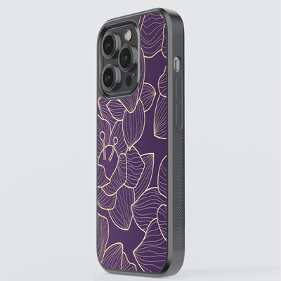 Purple Blooms chrome iPhone Case - CASELIX