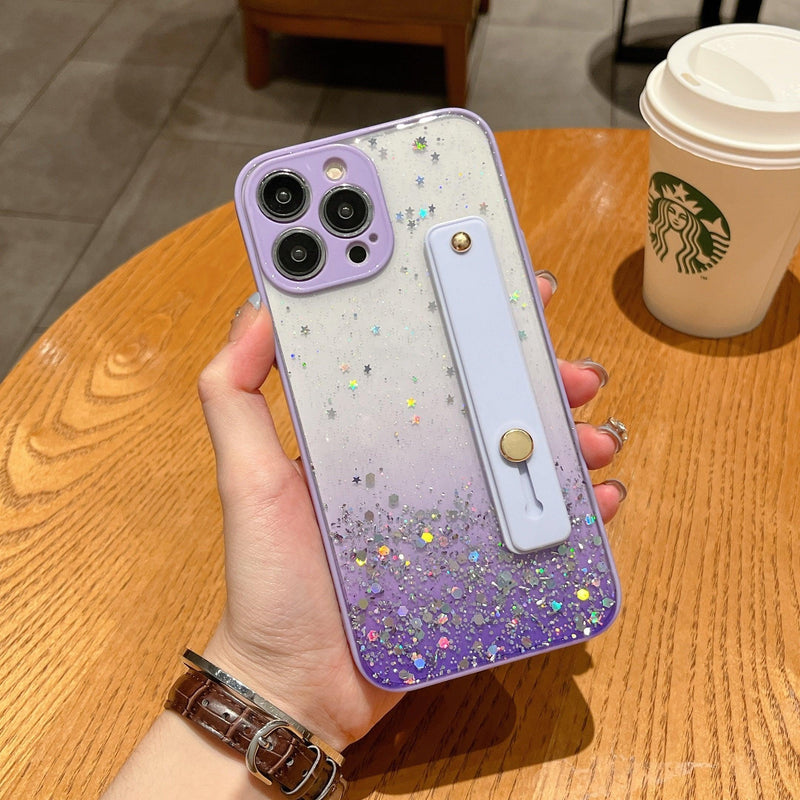 iPhone Case Clear Glitter - Purple - CASELIX