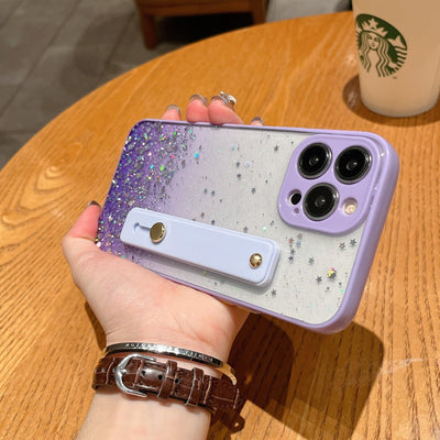 iPhone Case Clear Glitter - Purple - CASELIX