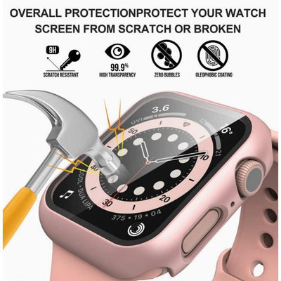 Apple Watch Screen Protector Case - Rose Gold - CASELIX