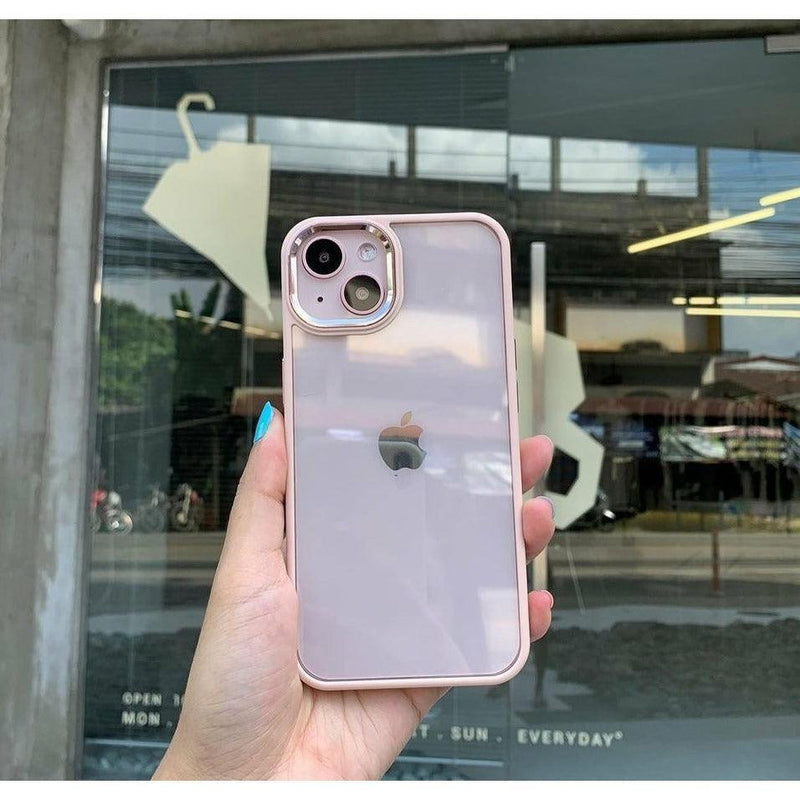 iPhone Clear Case Metallic - Pink - CASELIX