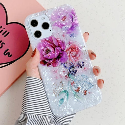 iPhone Case floral Rose Shell Luxury - CASELIX
