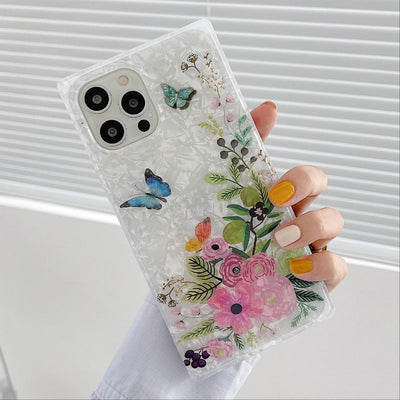 iPhone Case Square Pearl - Floral - CASELIX