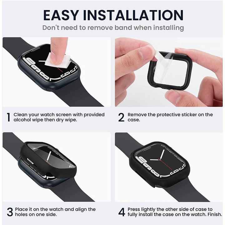 Apple Watch Screen Protector Case - Black - CASELIX