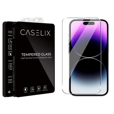 Premium Full Edge iPhone Tempered Glass Screen Protector - Crystal Clear - CASELIX