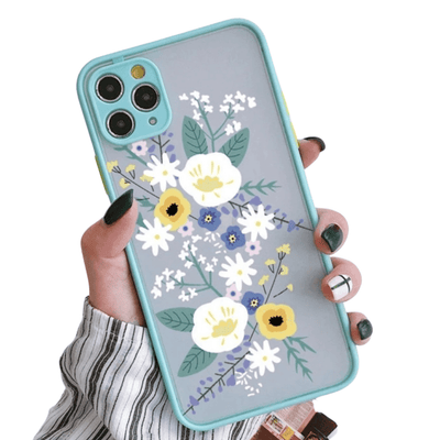 iPhone Case Floral - Mint Green - CASELIX