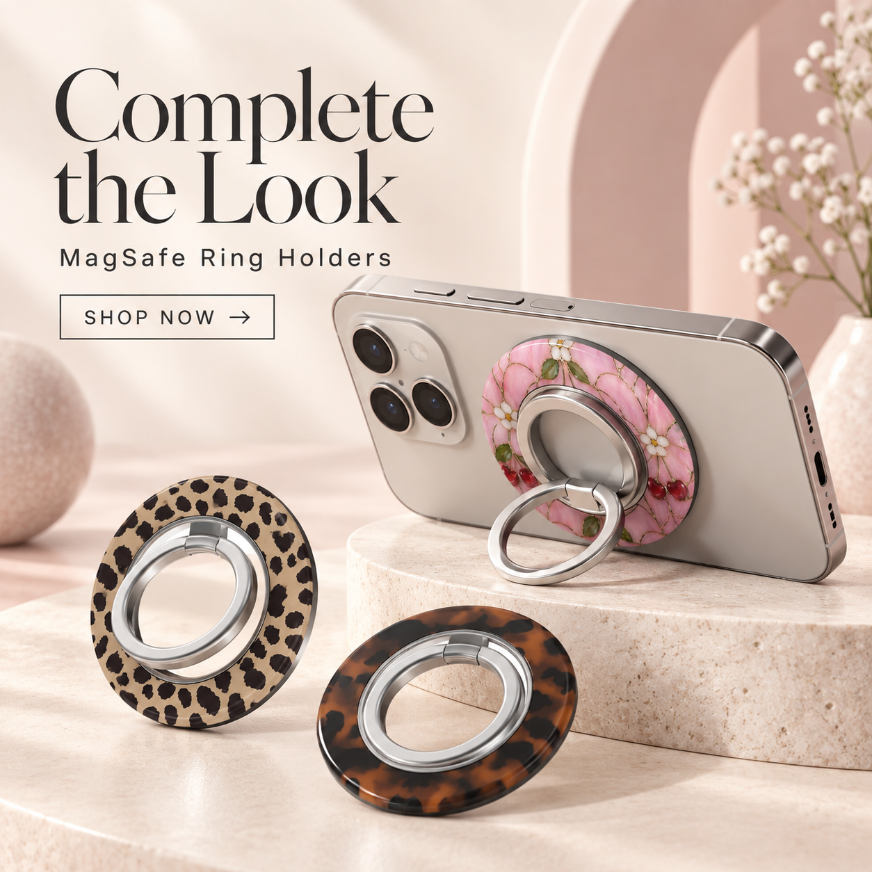Complete the look with MagSafe ring holders